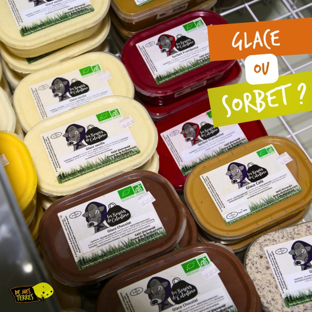 Sorbets et crèmes glacées artisanales